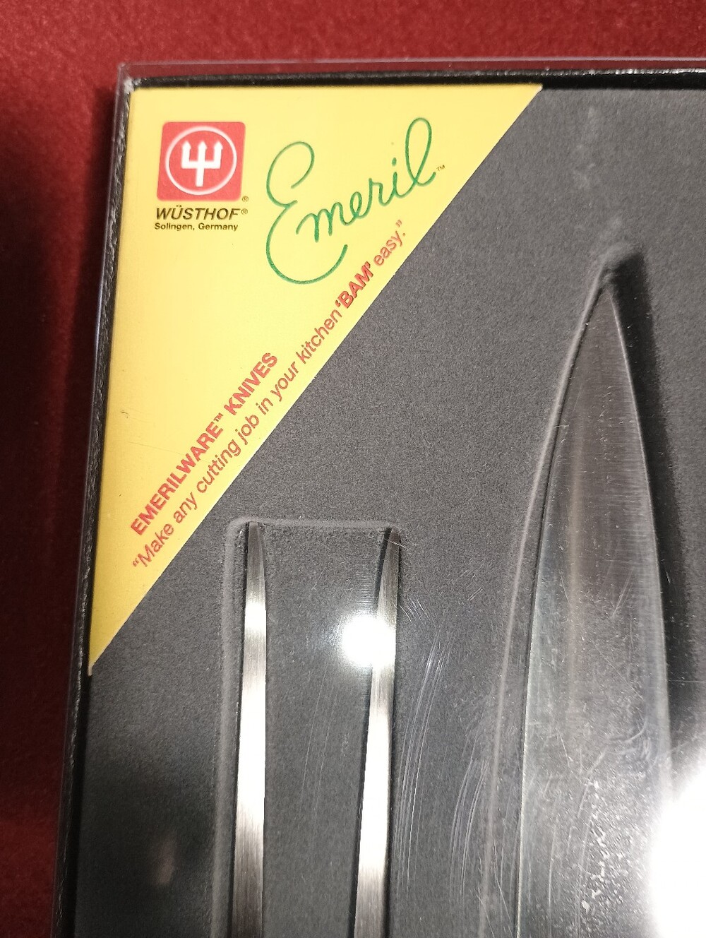 Brand New Wusthof Emeril Emerilware Carving Knife & Fork Set 4120E 4407E - Picture 4 of 10